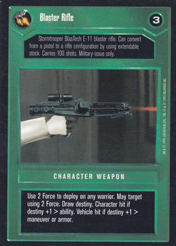 1995 Decipher Star Wars CCG Premiere Limited #NNO Blaster Rifle Front