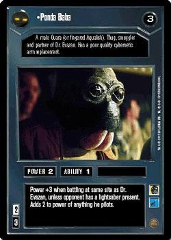 1995 Decipher Star Wars CCG Premiere Limited #NNO Ponda Baba Front