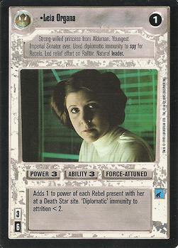 1995 Decipher Star Wars CCG Premiere Limited #NNO Leia Organa Front