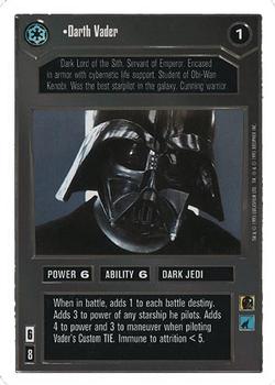 1996 Decipher Star Wars CCG Premiere Unlimited #NNO Darth Vader Front