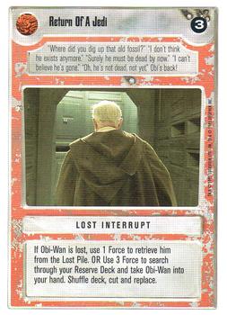 1996 Decipher Star Wars CCG Premiere Unlimited #NNO Return Of A Jedi Front