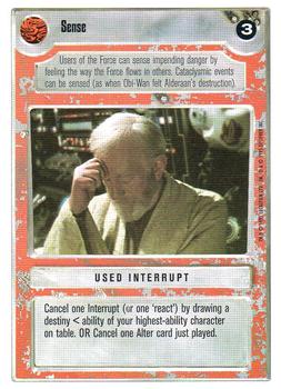 1996 Decipher Star Wars CCG Premiere Unlimited #NNO Sense Front