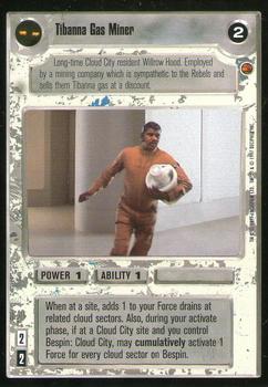 1997 Decipher Star Wars CCG Cloud City Limited #NNO Tibanna Gas Miner Front