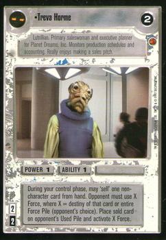 1997 Decipher Star Wars CCG Cloud City Limited #NNO Treva Horme Front