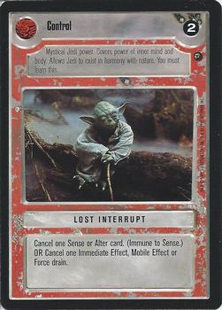 1997 Decipher Star Wars CCG Dagobah Limited #NNO Control Front