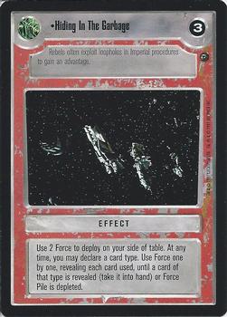 1997 Decipher Star Wars CCG Dagobah Limited #NNO Hiding In The Garbage Front