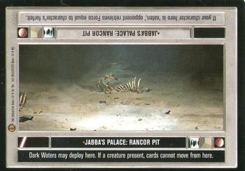 1998 Decipher Star Wars CCG Jabba's Palace Limited #NNO Jabba's Palace: Rancor Pit Front
