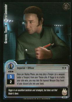 2001 Decipher Jedi Knights TCG: Premiere #68 General Tagge - Imperial Commander Front