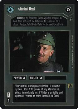 2000 Decipher Star Wars CCG Reflections A Collector’s Bounty #NNO Admiral Ozzel Front