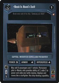 2000 Decipher Star Wars CCG Reflections A Collector’s Bounty #NNO Bossk in Hound's Tooth Front
