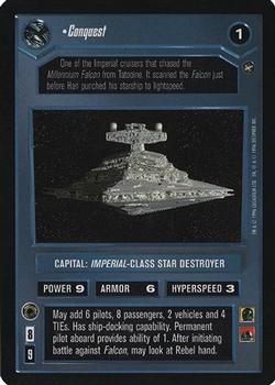 2000 Decipher Star Wars CCG Reflections A Collector’s Bounty #NNO Conquest Front