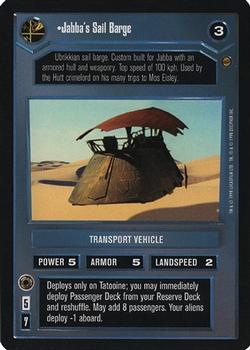 2000 Decipher Star Wars CCG Reflections A Collector’s Bounty #NNO Jabba's Sail Barge Front