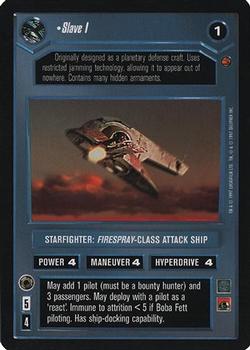 2000 Decipher Star Wars CCG Reflections A Collector’s Bounty #NNO Slave I Front