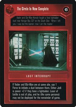 2000 Decipher Star Wars CCG Reflections A Collector’s Bounty #NNO The Circle Is Now Complete Front