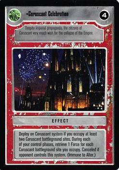 2000 Decipher Star Wars CCG Reflections A Collector’s Bounty #NNO Coruscant Celebration Front