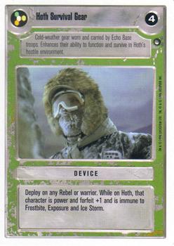 1996 Decipher Star Wars CCG The Empire Strikes Back Introductory Two-Player Game #NNO Hoth Survival Gear Front