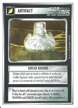 1994 Decipher Star Trek Premiere Edition White Border #NNO Kurlan Naiskos Front