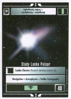 1994 Decipher Star Trek Premiere Edition White Border #NNO Study Lonka Pulsar Front