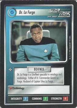 1994 Decipher Star Trek Premiere Edition Black Border #NNO Dr. La Forge Front