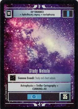 2000 Decipher Star Trek Reflections 1.0 #NNO Study Nebula Front