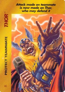 1995 Fleer Marvel Overpower #NNO Thor - Protect Teammate Front