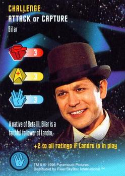 1996 Fleer/SkyBox Star Trek The Card Game #NNO Bilar - Challenge - Attack or Capture Front