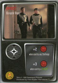 1996 Fleer/SkyBox Star Trek The Card Game #NNO Disruptor Blast - Effect Front
