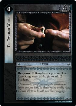 2001 Decipher Lord of the Rings CCG: Fellowship of the Ring #1R228 The Twilight World Front