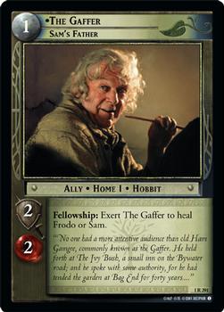 2001 Decipher Lord of the Rings CCG: Fellowship of the Ring #1R291 The Gaffer, Sam's Father Front