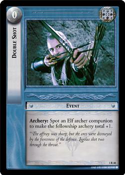 2001 Decipher Lord of the Rings CCG: Fellowship of the Ring #1R38 Double Shot Front