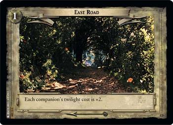 2001 Decipher Lord of the Rings CCG: Fellowship of the Ring #1U320 East Road Front