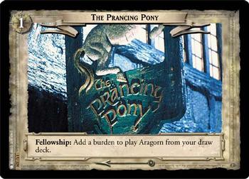 2001 Decipher Lord of the Rings CCG: Fellowship of the Ring #1U324 The Prancing Pony Front