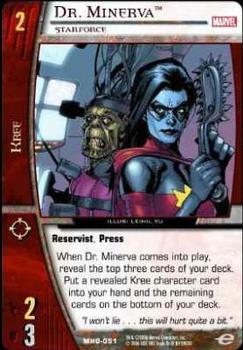 2006 Upper Deck Entertainment Marvel Vs. System Heralds of Galactus #MHG-051 Dr. Minerva: Starforce  (Leinil Yu) Front