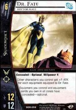 2006 Upper Deck Entertainment DC VS System Infinite Crisis #DCR-050 Dr. Fate, Hector Hall Front