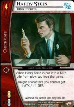 2006 Upper Deck Entertainment DC VS System Infinite Crisis #DCR-092 Harry Stein, King in Check Front