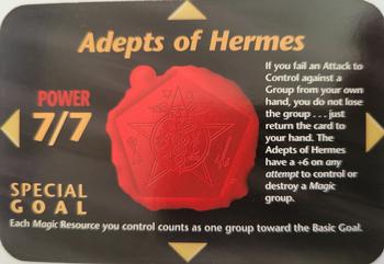 1995 Illuminati: New World Order - Factory #NNO Adepts of Hermes Front