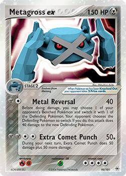 2004 Pokemon EX Hidden Legends #95/101 Metagross ex Front