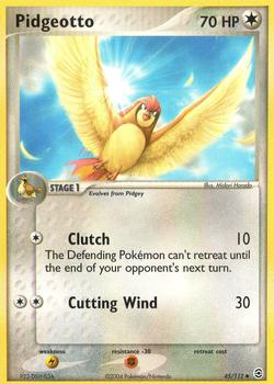 2004 Pokemon EX FireRed & LeafGreen #45/112 Pidgeotto Front