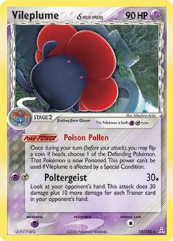 2006 Pokemon EX Holon Phantoms #17/110 Vileplume Delta Species Front