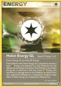 2006 Pokemon EX Dragon Frontiers #85/101 Holon Energy GL Front