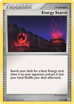 2007 Pokemon Diamond & Pearl #117/130 Energy Search Front