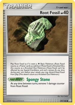 2008 Pokemon Diamond & Pearl Legends Awakened #139/146 Root Fossil Front