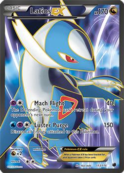 2013 Pokemon Black & White Plasma Freeze #113/116 Latios EX Front