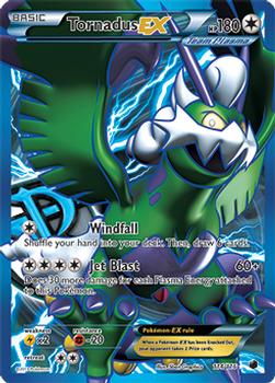 2013 Pokemon Black & White Plasma Freeze #114/116 Tornadus EX Front