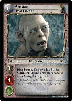 2003 Decipher Lord of the Rings Ents of Fangorn #6C45 Smeagol, Poor Creature Front