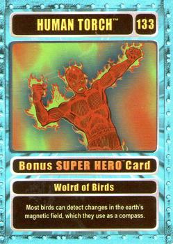 2003 Genio Marvel - Bonus Foil Super Hero Silver Border #133 Human Torch Front
