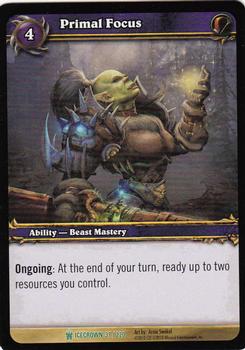 2010 Cryptozoic World of Warcraft Icecrown #37 Primal Focus Front