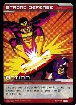 2008 Upper Deck Marvel Ultimate Battles #MUB-0111 Strong Defense Front