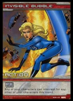 2008 Upper Deck Marvel Ultimate Battles #MUB-0129 Invisible Bubble Front