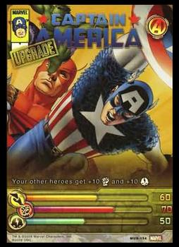 2008 Upper Deck Marvel Ultimate Battles #MUB-0154 Captain America Front
